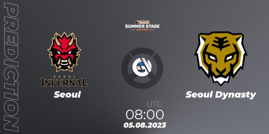 Pronóstico Seoul - Seoul Dynasty. 05.08.23, Overwatch, Overwatch League 2023 - Summer Stage Qualifiers