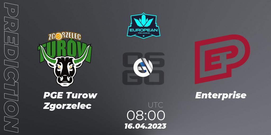 Pronóstico PGE Turow Zgorzelec - Enterprise. 17.04.23, CS2 (CS:GO), European Pro League Season 7