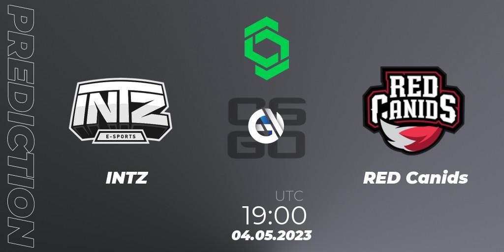 Pronóstico INTZ - RED Canids. 04.05.2023 at 19:00, Counter-Strike (CS2), CCT South America Series #7