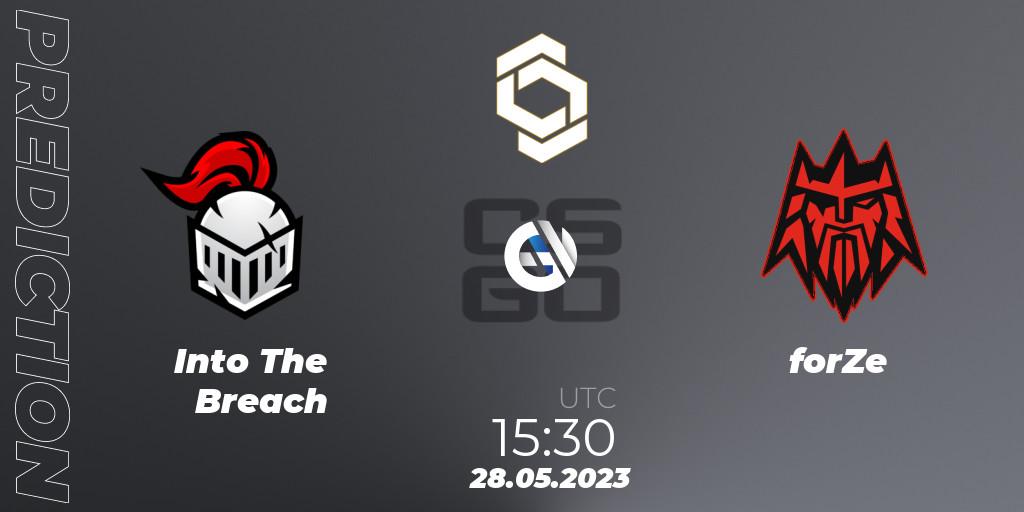 Pronóstico Into The Breach - forZe. 28.05.2023 at 15:30, Counter-Strike (CS2), CCT 2023 Online Finals 1