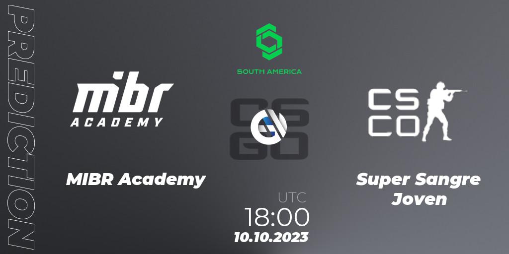 Pronóstico MIBR Academy - Super Sangre Joven. 10.10.2023 at 18:00, Counter-Strike (CS2), CCT South America Series #12