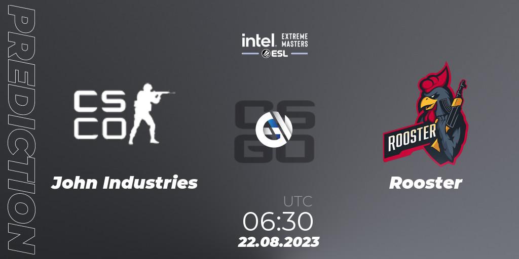 Pronóstico John Industries - Rooster. 22.08.2023 at 06:30, Counter-Strike (CS2), IEM Sydney 2023 Oceania Closed Qualifier