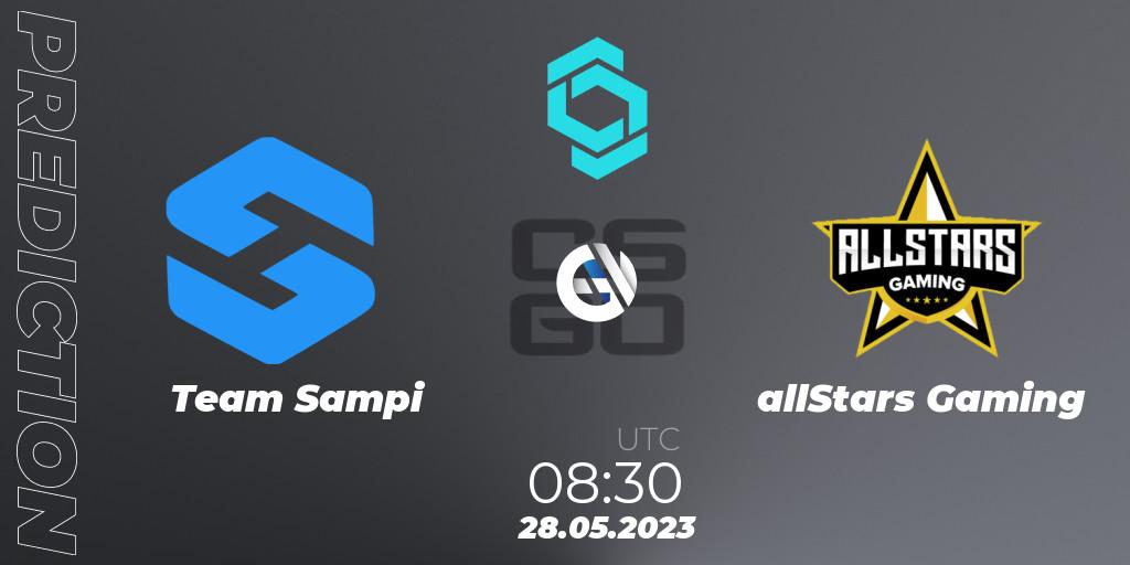 Pronóstico Team Sampi - allStars Gaming. 28.05.2023 at 08:30, Counter-Strike (CS2), CCT North Europe Series 5 Closed Qualifier