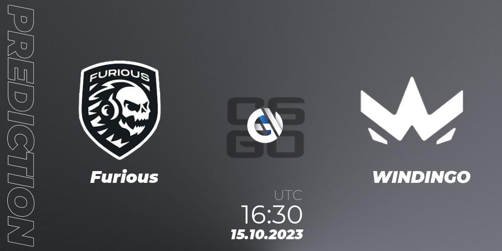 Pronóstico Furious - WINDINGO. 15.10.2023 at 17:15, Counter-Strike (CS2), AGS CUP 2023