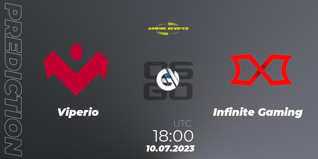 Pronóstico Viperio - Infinite Gaming. 10.07.23, CS2 (CS:GO), Gaming Devoted Become The Best: Series #2