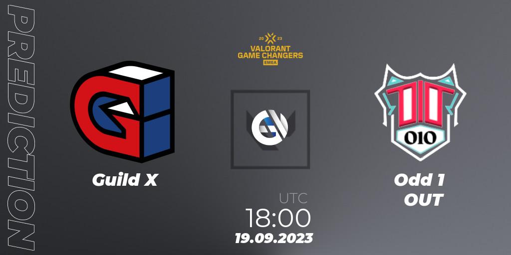 Pronóstico Guild X - Odd 1 OUT. 19.09.2023 at 18:00, VALORANT, VCT 2023: Game Changers EMEA Stage 3 - Group Stage