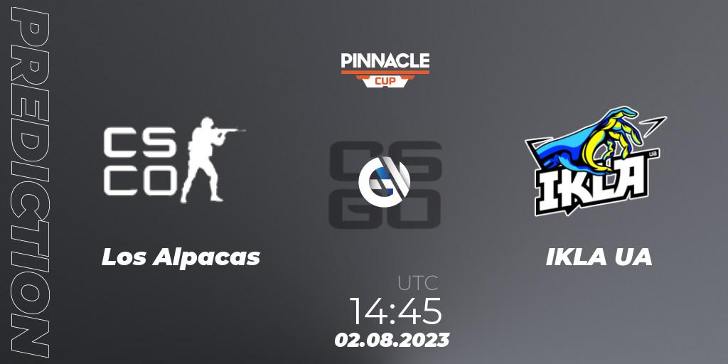 Pronóstico Los Alpacas - IKLA UA. 02.08.2023 at 14:45, Counter-Strike (CS2), Pinnacle Cup V