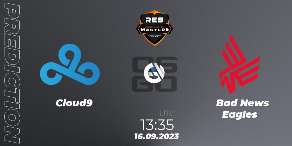 Pronóstico Cloud9 - Bad News Eagles. 16.09.2023 at 13:35, Counter-Strike (CS2), RES Eastern European Masters: Fall 2023