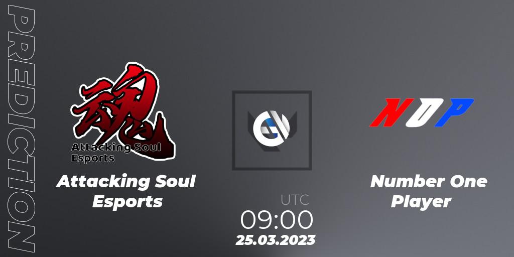 Pronóstico Attacking Soul Esports - Number One Player. 25.03.23, VALORANT, FGC Valorant Invitational 2023: Act 1