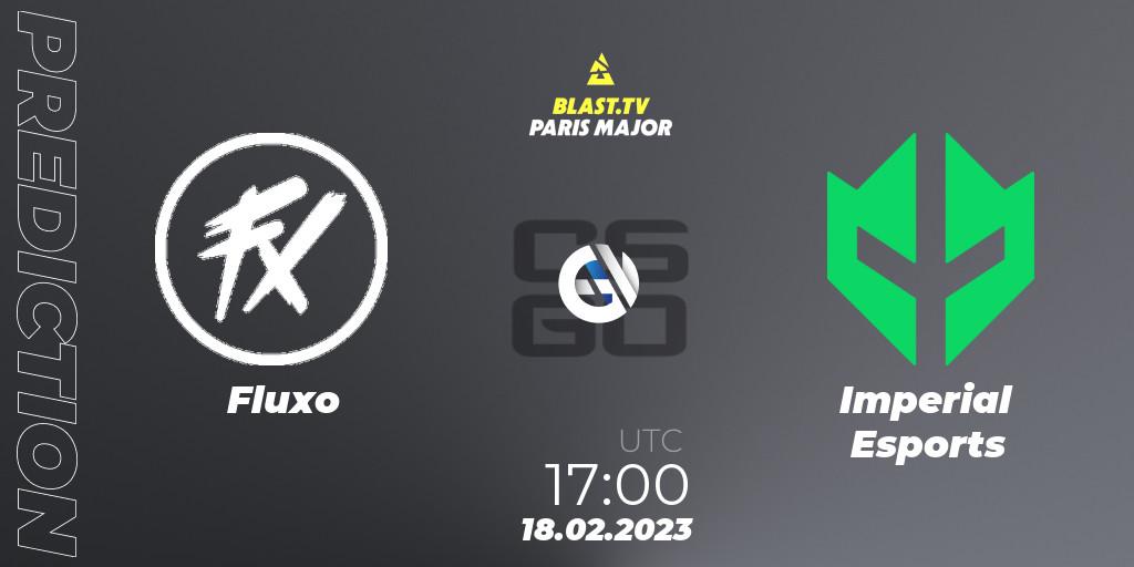 Pronóstico Fluxo - Imperial Esports. 18.02.2023 at 17:00, Counter-Strike (CS2), BLAST.tv Paris Major 2023 South America RMR Closed Qualifier