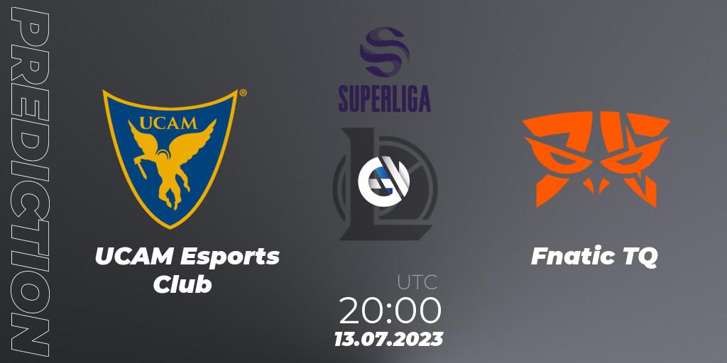 Pronóstico UCAM Esports Club - Fnatic TQ. 13.07.2023 at 20:00, LoL, Superliga Summer 2023 - Group Stage