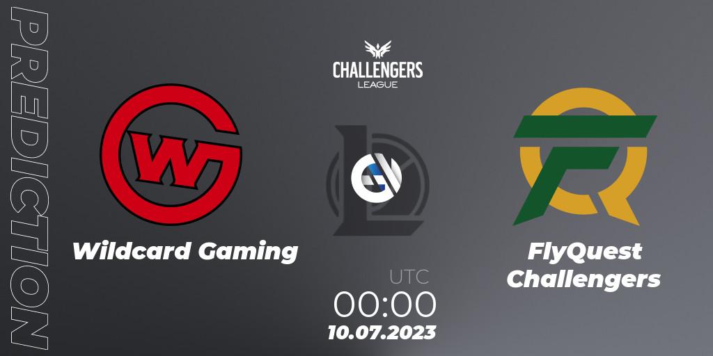 Pronóstico Wildcard Gaming - FlyQuest Challengers. 10.07.2023 at 00:00, LoL, North American Challengers League 2023 Summer - Group Stage