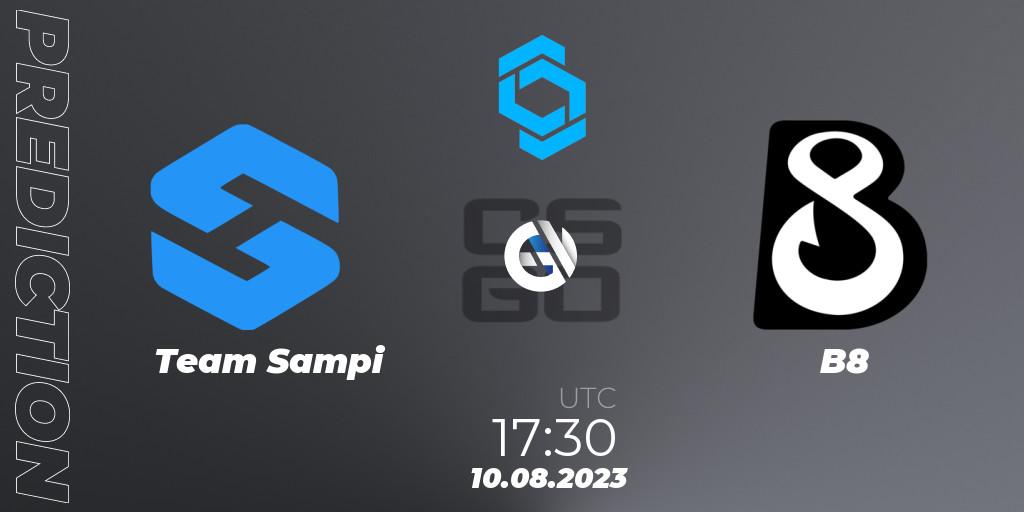 Pronóstico Team Sampi - B8. 10.08.2023 at 17:30, Counter-Strike (CS2), CCT East Europe Series #1