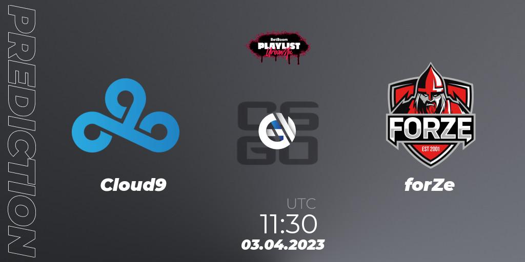 Pronóstico Cloud9 - forZe. 04.04.2023 at 12:00, Counter-Strike (CS2), BetBoom Playlist. Urbanistic