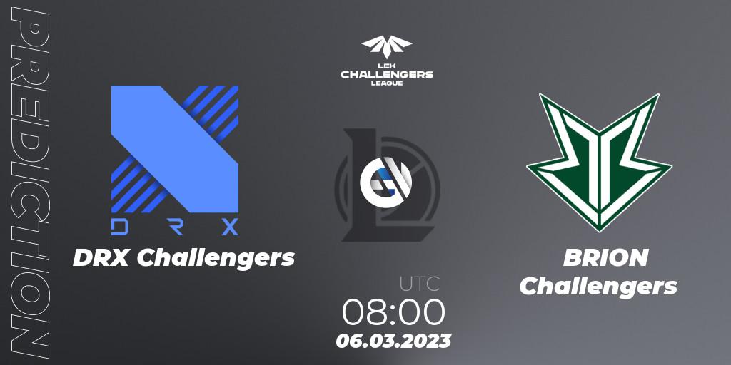 Pronóstico DRX Challengers - Brion Esports Challengers. 06.03.2023 at 07:20, LoL, LCK Challengers League 2023 Spring
