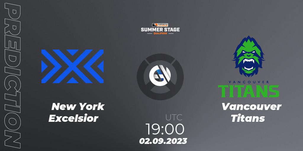 Pronóstico New York Excelsior - Vancouver Titans. 02.09.23, Overwatch, Overwatch League 2023 - Summer Stage Qualifiers