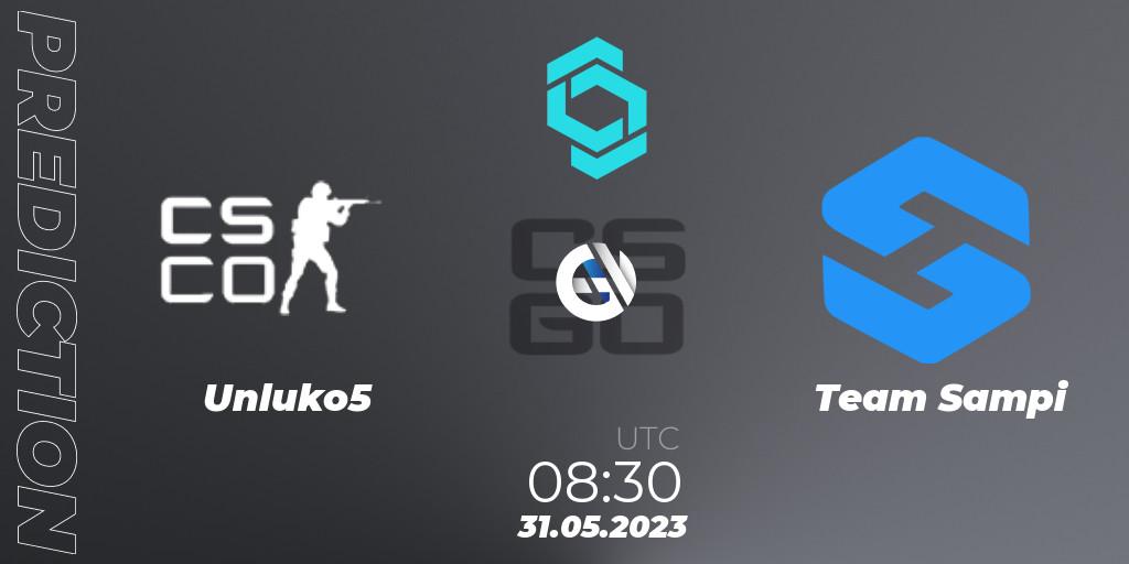 Pronóstico Unluko5 - Team Sampi. 31.05.2023 at 08:30, Counter-Strike (CS2), CCT North Europe Series 5