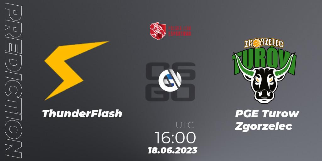 Pronóstico ThunderFlash - PGE Turow Zgorzelec. 18.06.23, CS2 (CS:GO), Polish Esports League 2023 Split 2