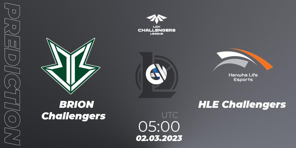 Pronóstico Brion Esports Challengers - HLE Challengers. 02.03.2023 at 05:00, LoL, LCK Challengers League 2023 Spring