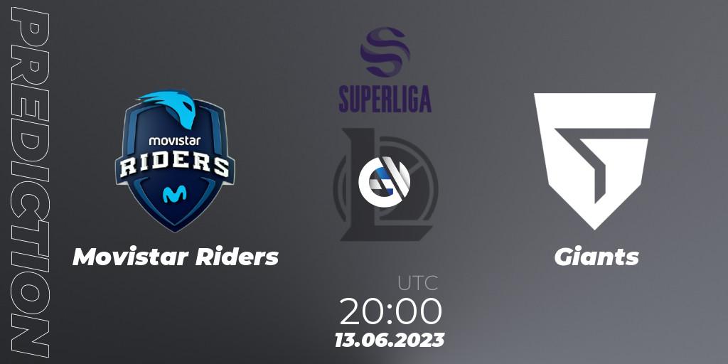 Pronóstico Movistar Riders - Giants. 13.06.23, LoL, Superliga Summer 2023 - Group Stage