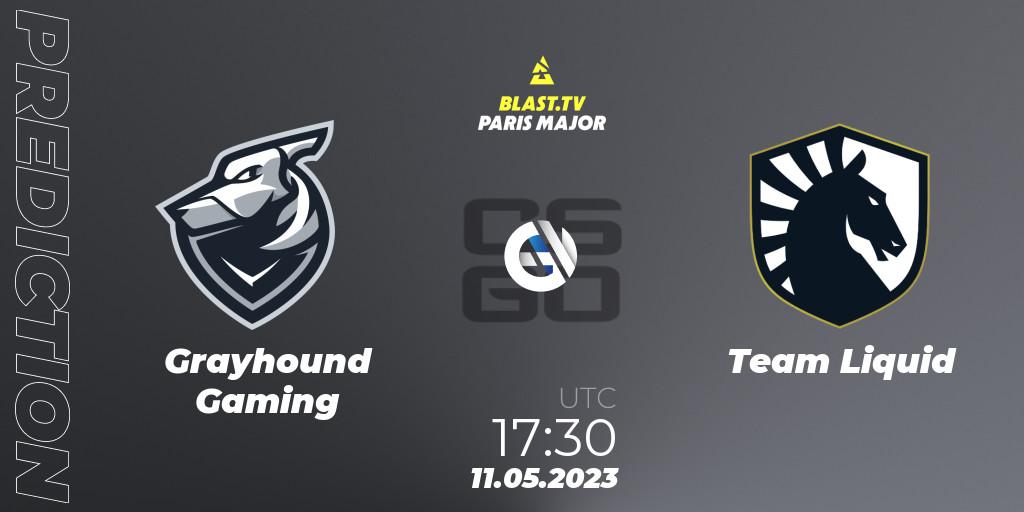 Pronóstico Grayhound Gaming - Team Liquid. 11.05.2023 at 15:50, Counter-Strike (CS2), BLAST Paris Major 2023 Challengers Stage