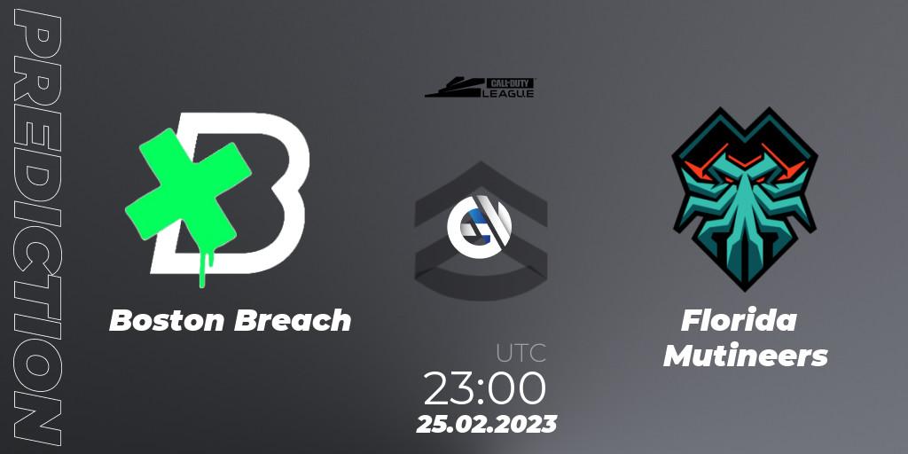 Pronóstico Boston Breach - Florida Mutineers. 25.02.2023 at 23:00, Call of Duty, Call of Duty League 2023: Stage 3 Major Qualifiers