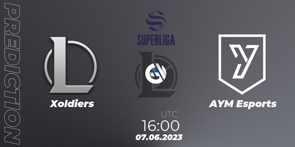 Pronóstico Xoldiers - AYM Esports. 07.06.23, LoL, LVP Superliga 2nd Division 2023 Summer