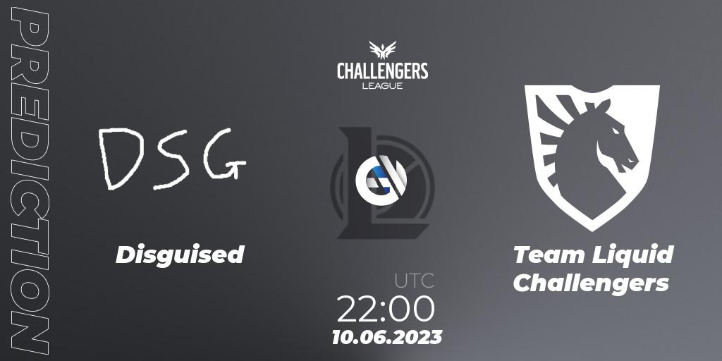Pronóstico Disguised - Team Liquid Challengers. 10.06.2023 at 22:00, LoL, North American Challengers League 2023 Summer - Group Stage