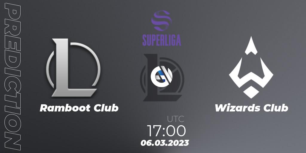 Pronóstico Ramboot Club - Wizards Club. 06.03.2023 at 21:00, LoL, LVP Superliga 2nd Division Spring 2023 - Group Stage