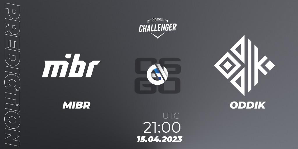 Pronóstico MIBR - ODDIK. 15.04.2023 at 21:50, Counter-Strike (CS2), ESL Challenger Katowice 2023: South American Open Qualifier