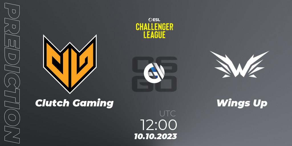 Pronóstico Clutch Gaming - Wings Up. 10.10.2023 at 12:00, Counter-Strike (CS2), ESL Challenger League Season 46: Asia-Pacific