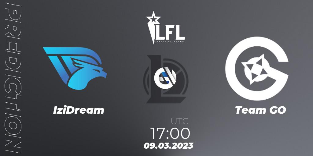 Pronóstico IziDream - Team GO. 09.03.2023 at 17:00, LoL, LFL Spring 2023 - Group Stage