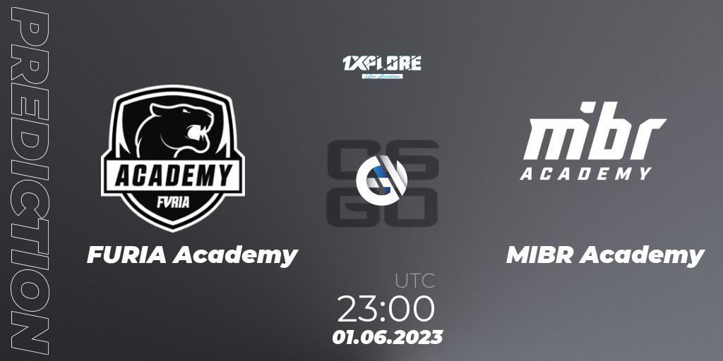 Pronóstico FURIA Academy - MIBR Academy. 01.06.23, CS2 (CS:GO), 1XPLORE Latin America Cup 1