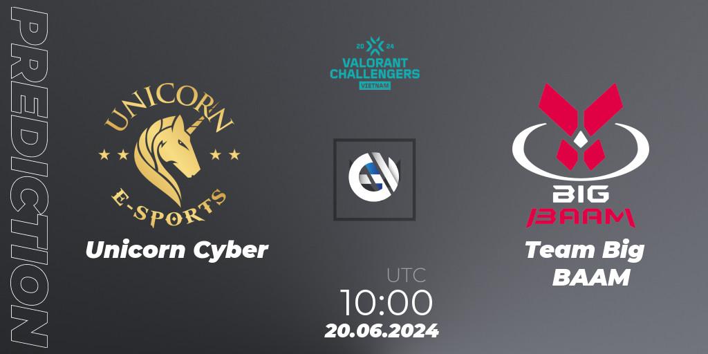 Pronóstico Unicorn Cyber - Team Big BAAM. 20.06.2024 at 10:00, VALORANT, VALORANT Challengers 2024: Vietnam Split 2
