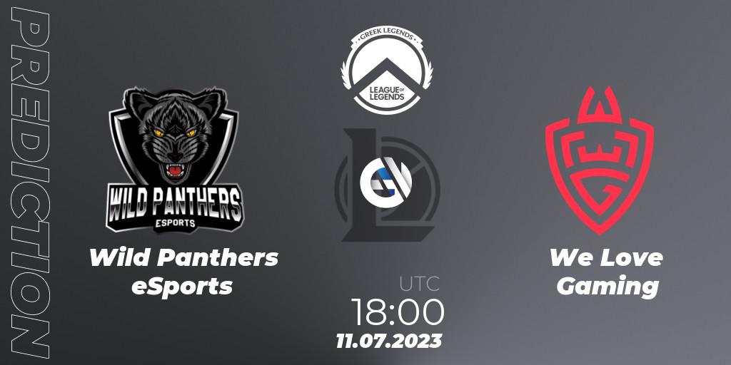 Pronóstico Wild Panthers eSports - We Love Gaming. 11.07.2023 at 18:00, LoL, Greek Legends League Summer 2023