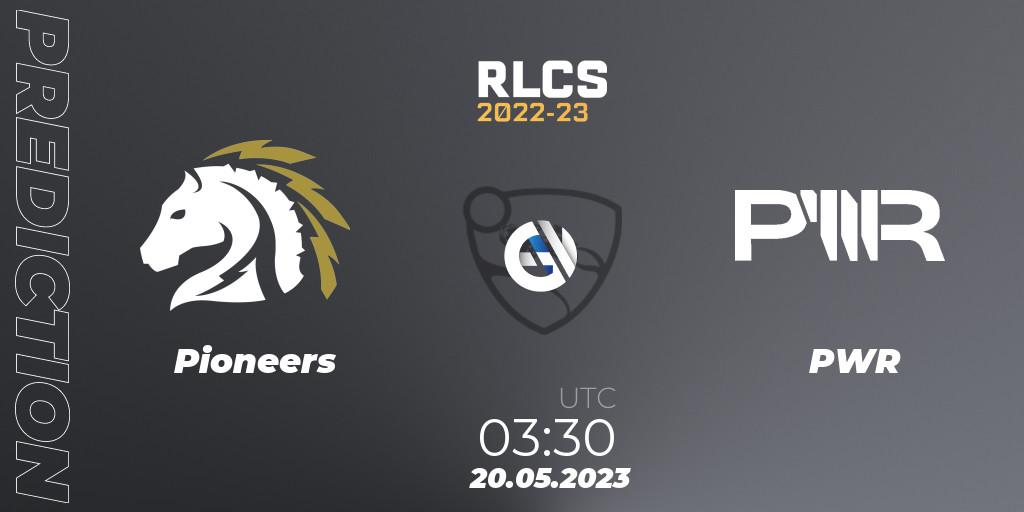 Pronóstico Pioneers - PWR. 20.05.2023 at 03:30, Rocket League, RLCS 2022-23 - Spring: Oceania Regional 2 - Spring Cup