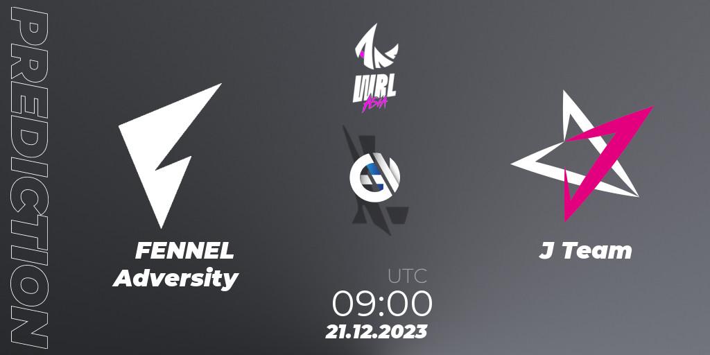 Pronóstico FENNEL Adversity - J Team. 21.12.23, Wild Rift, WRL Asia 2023 - Season 2 - Regular Season