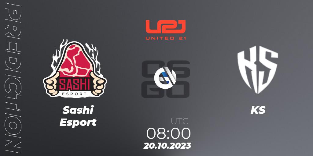 Pronóstico Sashi Esport - KS. 20.10.2023 at 08:00, Counter-Strike (CS2), United21 Season 7