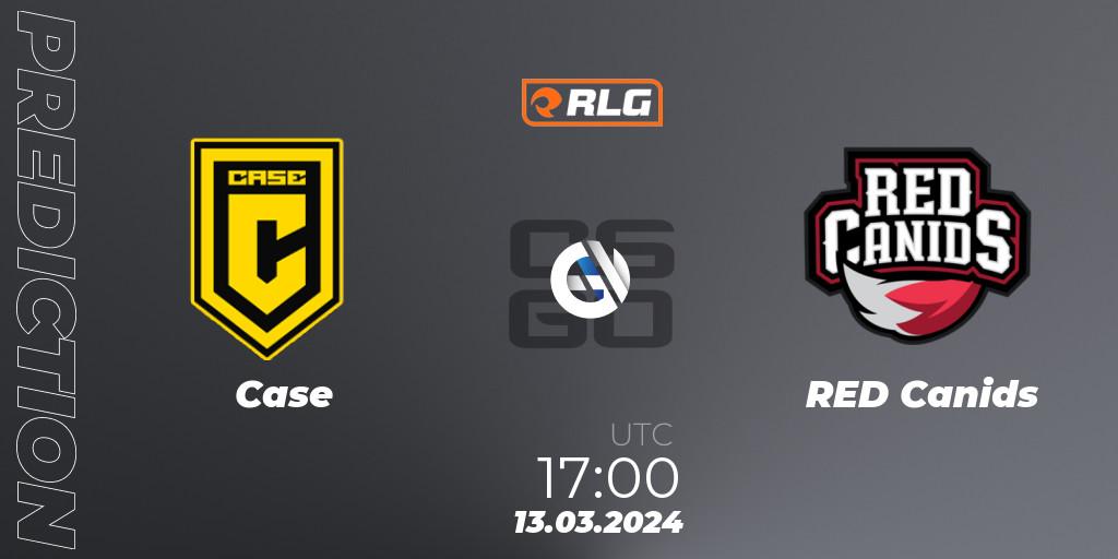 Pronóstico Case - RED Canids. 13.03.24, CS2 (CS:GO), RES Latin American Series #2