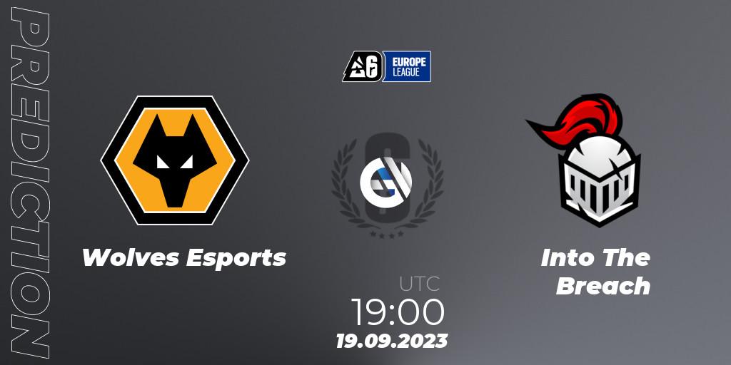 Pronóstico Wolves Esports - Into The Breach. 19.09.2023 at 19:00, Rainbow Six, Europe League 2023 - Stage 2