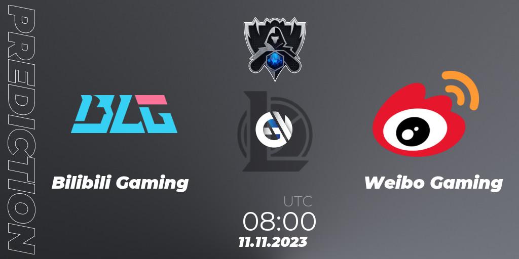 Pronóstico Bilibili Gaming - Weibo Gaming. 11.11.23, LoL, Worlds 2023 LoL - Finals