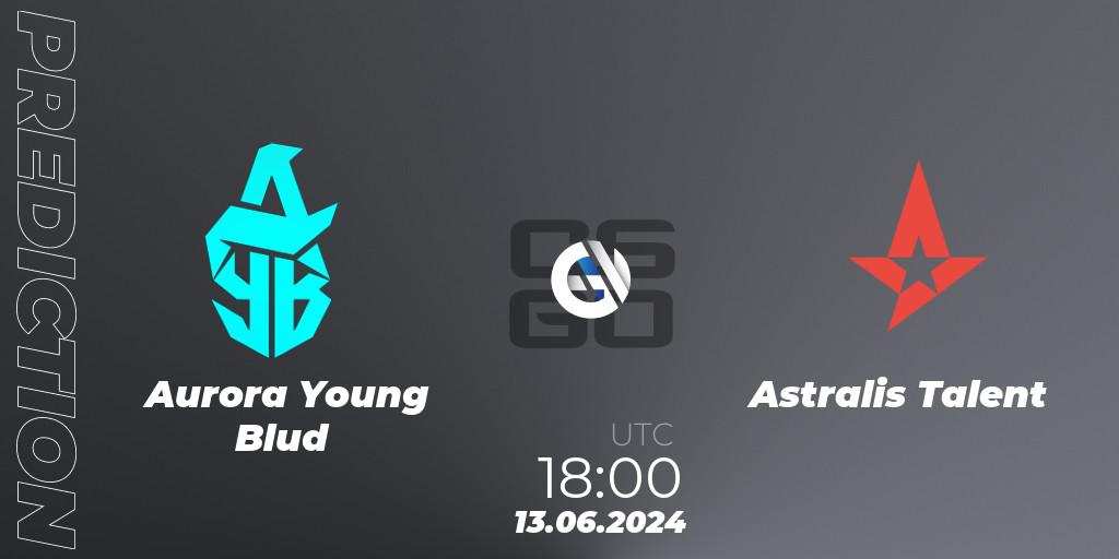 Pronóstico Aurora Young Blud - Astralis Talent. 13.06.2024 at 18:00, Counter-Strike (CS2), CCT Season 2 European Series #6 Play-In
