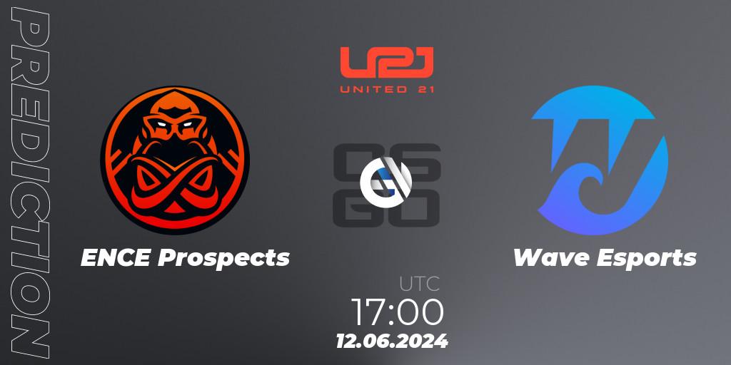 Pronóstico ENCE Prospects - Wave Esports. 12.06.2024 at 17:00, Counter-Strike (CS2), United21 Season 14: Division 2