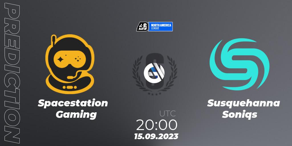 Pronóstico Spacestation Gaming - Susquehanna Soniqs. 15.09.2023 at 20:00, Rainbow Six, North America League 2023 - Stage 2