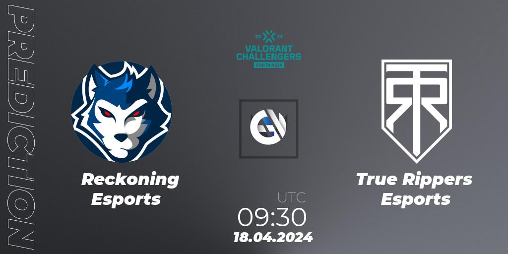 Pronóstico Reckoning Esports - True Rippers Esports. 18.04.2024 at 09:30, VALORANT, VALORANT Challengers 2024 South Asia: Split 1 - Cup 2