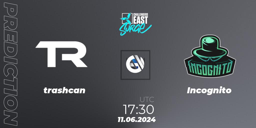 Pronóstico trashcan - Incognito. 10.06.2024 at 17:30, VALORANT, VALORANT Challengers 2024 East: Surge Split 2