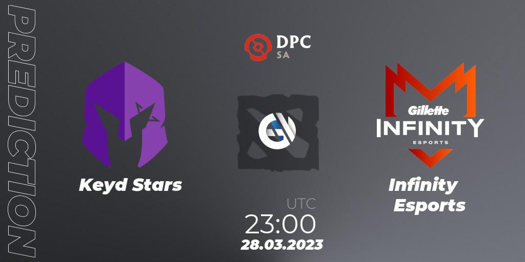 Pronóstico Keyd Stars - Infinity Esports. 29.03.23, Dota 2, DPC 2023 Tour 2: SA Division I (Upper)