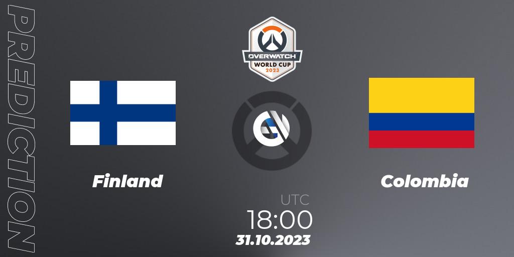 Pronóstico Finland - Colombia. 31.10.23, Overwatch, Overwatch World Cup 2023