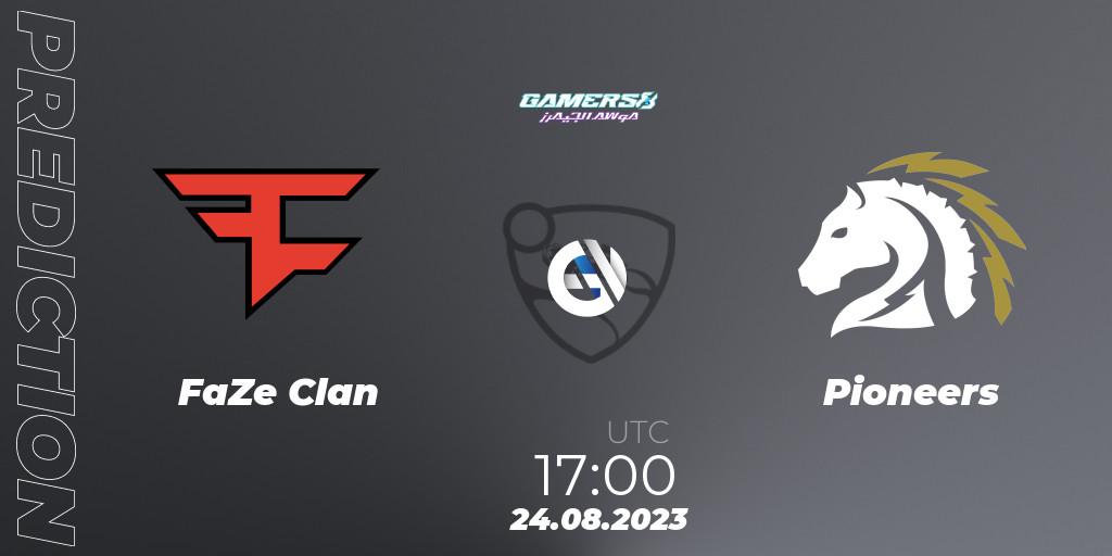 Pronóstico FaZe Clan - Pioneers. 24.08.2023 at 17:15, Rocket League, Gamers8 2023