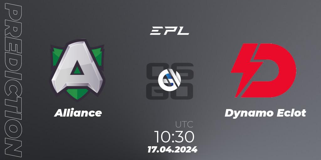 Pronóstico Alliance - Dynamo Eclot. 17.04.24, CS2 (CS:GO), European Pro League Season 15